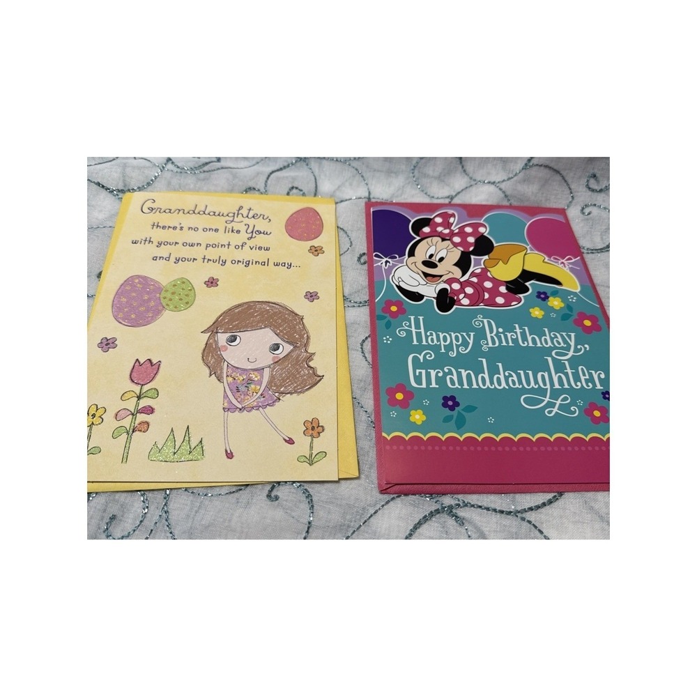 Granddaughter Greeting Card Lot of 7 With Envelopes Assorted Cards